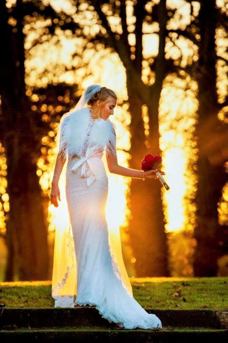 Bride In Sunset View