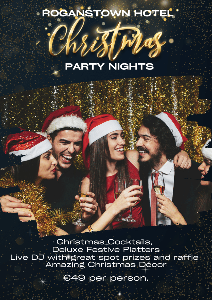 Christmas party nights at Roganstown Hotel poster